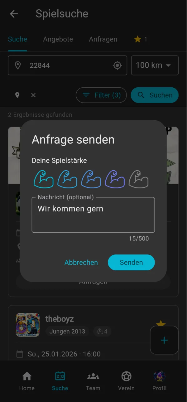 Anfrage: Spielebörse in der bolzn-App